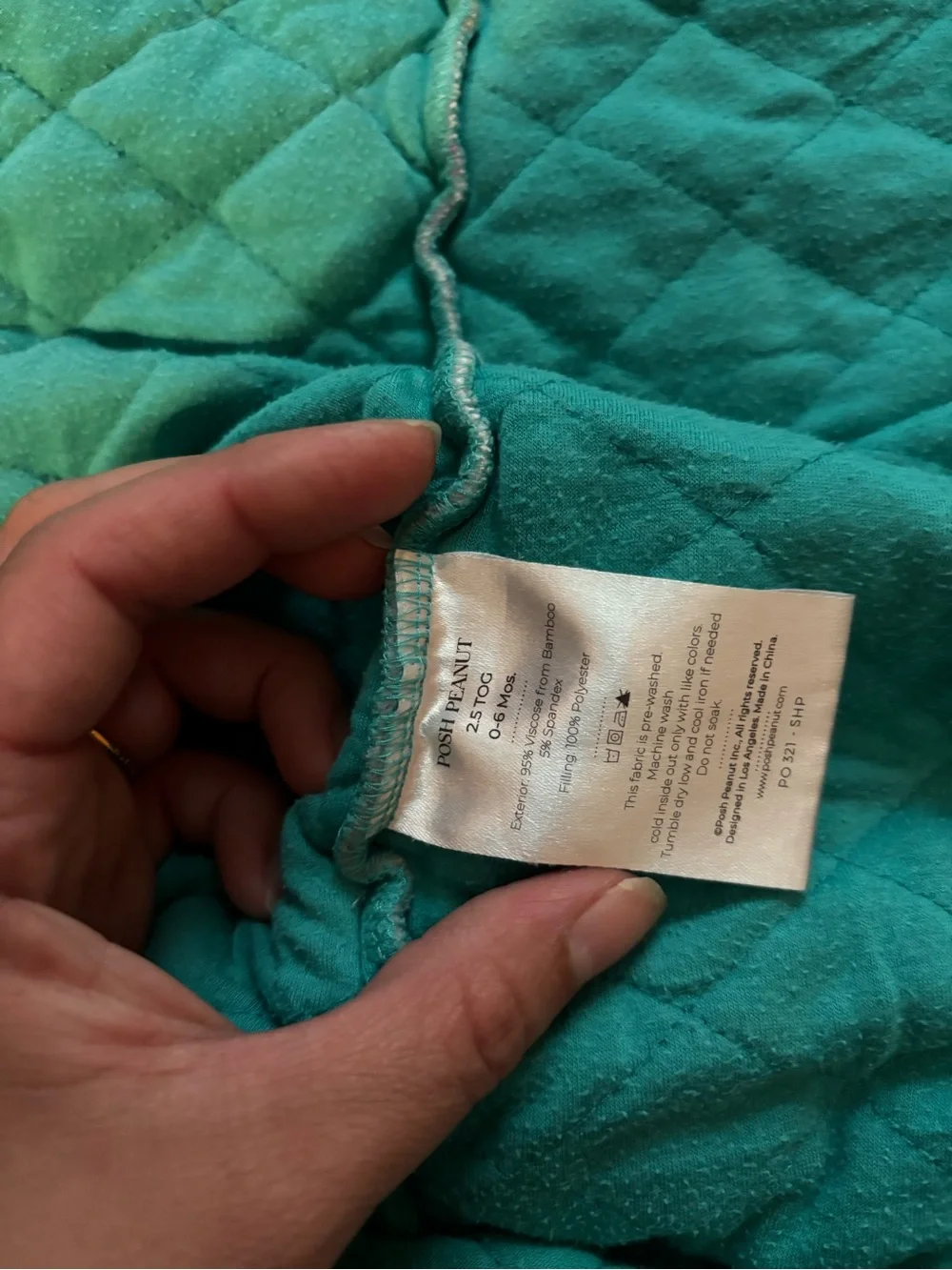 Posh Peanut Mint Mermaid Print Sleep Sack